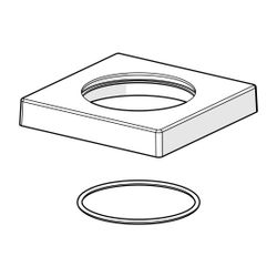 Hansa Rosette, 75x75mm, Chrom, 59914214... HANSA-59914214 4015474289024 (Abb. 1)