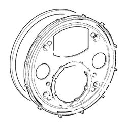 Hansa Befestigungssatz für Unterputz-Einbaukörper, Chrom, 59914218... HANSA-59914218 4015474295384 (Abb. 1)