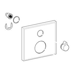 Hansa Rosette, 150x150mm, Chrom, 59914220... HANSA-59914220 4015474295407 (Abb. 1)