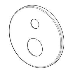 Hansa Rosette, Durchmesser 170mm, Chrom, 59914308... HANSA-59914308 4057304001673 (Abb. 1)