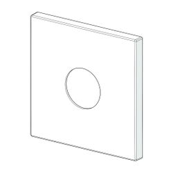 Hansa Rosette für Unterputz-Einbaukörper, Chrom, 59914312... HANSA-59914312 4057304001710 (Abb. 1)