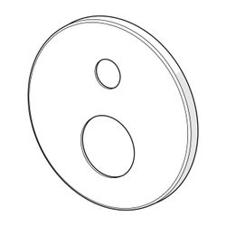 Hansa Rosette, Durchmesser 170mm, Chrom, 59914317... HANSA-59914317 4057304001765 (Abb. 1)