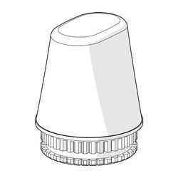 Hansa Temperatureinstellgriff, Chrom, 59914357... HANSA-59914357 4057304001413 (Abb. 1)