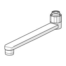 Hansa Auslauf Länge 200mm, Ausladung 200mm, Chrom, 59914471... HANSA-59914471 4057304005831 (Abb. 1)