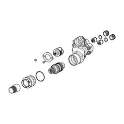 Hansa Funktionseinheit, Thermostatkartusche zur Temperaturreglung, Rückflussverhinderer... HANSA-59914535 4057304009440 (Abb. 1)