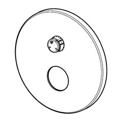 Hansa Rosette, Durchmesser 170mm, Chrom, 59914537... HANSA-59914537 4057304009464 (Abb. 1)