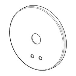 Hansa Deckplatte für Unterputz-Einbaukörper, Chrom, 59914543... HANSA-59914543 4057304009051 (Abb. 1)