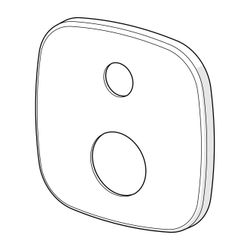 Hansa Deckplatte 154x154mm, Chrom, 59914575... HANSA-59914575 4057304009631 (Abb. 1)