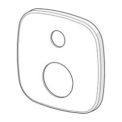 Hansa Deckplatte 154x154mm, Chrom, 59914578... HANSA-59914578 4057304009662 (Abb. 1)