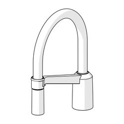 Hansa Hoher Auslauf, Ausladung 200mm, Chrom... HANSA-59914582 4057304009785 (Abb. 1)