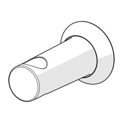 Hansa Brausestangenhalter, Chrom, 59914628... HANSA-59914628 4057304010255 (Abb. 1)