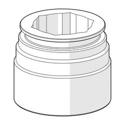 Hansa Montagering für Luftsprudler, Chrom, 59914645... HANSA-59914645 4057304010446 (Abb. 1)