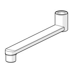 Hansa Auslauf 59914659 Länge 200mm Ausladung 200mm Chrom... HANSA-59914659 4057304010736 (Abb. 1)