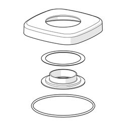 Hansa Deckplatte 59914677 75x75mm Chrom... HANSA-59914677 4057304012716 (Abb. 1)