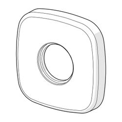 Hansa Rosette, 75x75mm, Chrom, 59914769... HANSA-59914769 4057304014307 (Abb. 1)