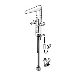 Hansa Fit Küchenarmatur mit Spülmaschinenventil 6524 230/5V Ausladung 193mm DN15 Chrom... HANSA-65242213 4015474273450 (Abb. 1)