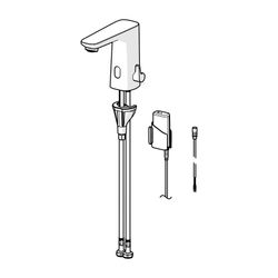 Hansa Electra Waschtischarmatur, Standmontage, Sensor, Bluetooth, 3V, Heißwasserspe... HANSA-921022190005 4057304019319 (Abb. 1)