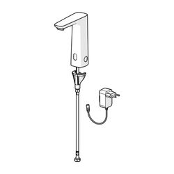 Hansa Electra Waschtischarmatur, Standmontage, elektronisch, Bluetooth, 230/9V, Chrom... HANSA-93012009 4057304019524 (Abb. 1)
