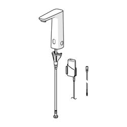 Hansa Electra Waschtischarmatur, Standmontage, Sensor, Bluetooth, 3V, Chrom, 93012219... HANSA-93012219 4057304019517 (Abb. 1)