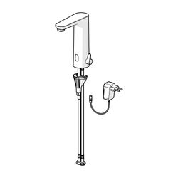 Hansa Electra Safety Waschtischarmatur, Standmontage, Sensor, berührungslos, 230/9V, Ch... HANSA-93602009 4057304019609 (Abb. 1)