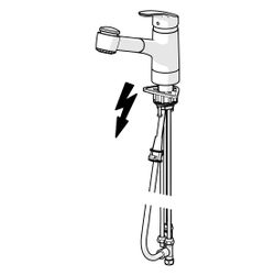 Hansa Mix Einhebel-Küchenarmatur, Niederdruck, Kupferrohr, 2-strahlig, Ausladung 235mm,... HANSA-01361183 4015474276673 (Abb. 1)