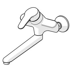 Hansa Mix Einhebel-Waschtisch- und Küchenarmatur, Ausladung 300mm, DN 15, Chrom, 016921... HANSA-01692183 4015474271357 (Abb. 1)