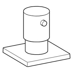Hansa Fertigmontageset, Rosette eckig, Chrom, 02289172... HANSA-02289172 4015474173118 (Abb. 1)