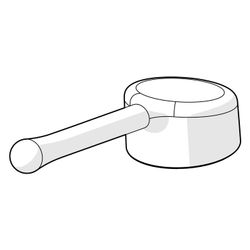 Hansa Medipro Langer Hebel, Bedienhebel lang, Länge 143mm, Chrom, 02450006... HANSA-02450006 4015474265516 (Abb. 1)