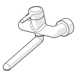 Hansa Medipro Einhebel-Waschtisch- und Küchenarmatur, Ausladung 311mm, DN 15, Chrom, 02... HANSA-02572203 4015474267275 (Abb. 1)