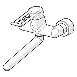Hansa Medipro Einhebel-Waschtisch- und Küchenarmatur, Bügel-/Bedienhebel lang, 02572205... HANSA-02572205 4015474267299 (Abb. 1)