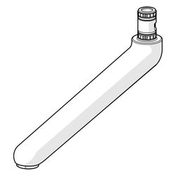 Hansa Auslauf, Länge 226mm, Ausladung 226mm, Chrom, 02702000... HANSA-02702000 4015474267343 (Abb. 1)