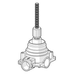 Hansa Verdeckte Umsteller, G 1/2", DN 15/15, 02950100... HANSA-02950100 4015474186477 (Abb. 1)