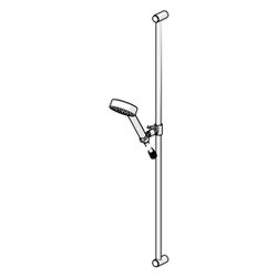 Hansa Medijet Wandstangengarnitur, 1-strahlig, Chrom, 04000180... HANSA-04000180 4057304018558 (Abb. 1)