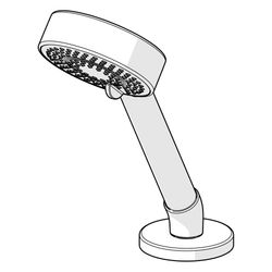 Hansa BasicJet Handbrausegarnitur, 3-strahlig, Chrom, 04099140... HANSA-04099140 4057304012884 (Abb. 1)