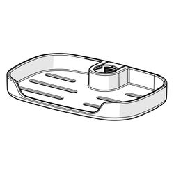 Hansa ActiveJet Seifenschale, Transparent, 04800100... HANSA-04800100 4057304009020 (Abb. 1)