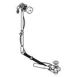 Hansa Fill Wannen-Zu- und Ablaufgarnitur Einbauset 0517 Chrom... HANSA-05170100 4015474043077 (Abb. 1)