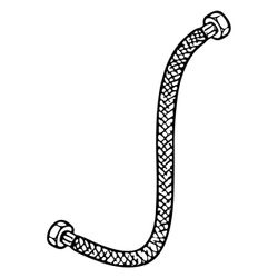 Hansa Fill Anschlußschlauch 0518 Länge 800mm Chrom... HANSA-05180100 4015474043084 (Abb. 1)