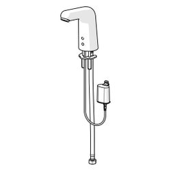 Hansa Medipro Waschtischbatterie, 6V, Kaltwasser, Bluetooth, Ausladung 117mm, DN 15, Ch... HANSA-05672019 4057304005046 (Abb. 1)