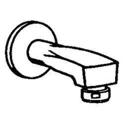 Hansa Auslauf, Länge 160mm, Ausladung 160mm, DN 20, Rosette rund, Chrom, 0598210000... HANSA-059821000050 4015474520226 (Abb. 1)