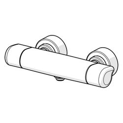 Hansa Care Brausebatterie, Chrom, 08707100... HANSA-08707100 4057304013447 (Abb. 1)
