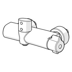 Hansa Clinica Brausebatterie, 6V, Bluetooth, Chrom, 08866200... HANSA-08866200 4057304014420 (Abb. 1)