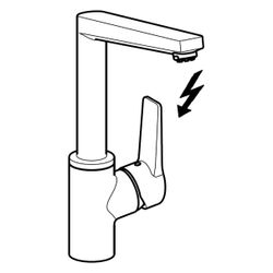 Hansa Twist Einhebel-Küchenarmatur, Niederdruck, Kupferrohr Ausladung 193mm, DN 15, Chr... HANSA-09221103 4015474274860 (Abb. 1)