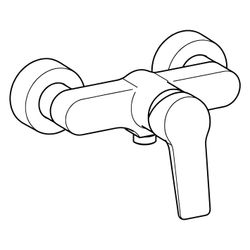 Hansa Twist Einhebel-Brausebatterie, DN 15, Chrom, 09670183... HANSA-09670183 4015474259874 (Abb. 1)
