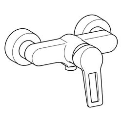Hansa Twist Einhebelmischer Brausebatterie 0967 Bügelhebel DN15 Chrom... HANSA-09670185 4015474259867 (Abb. 1)