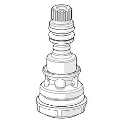 Hansa Temperatureinstellsatz, für Oras Group, Messing, 1000580V... HANSA-1000580V 6414150104213 (Abb. 1)