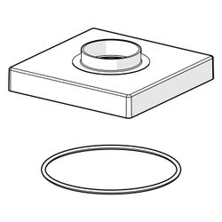 Hansa Rosette, 75x75mm, Chrom, 1003885V... HANSA-1003885V 6414150097218 (Abb. 1)