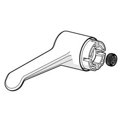 Hansa Absperrgriff Länge 150mm, Chrom, 1004311V... HANSA-1004311V 6414150096082 (Abb. 1)