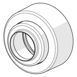 Hansa Rosette für Wasserhahn, Chrom, 1006473V... HANSA-1006473V 6414150096099 (Abb. 1)