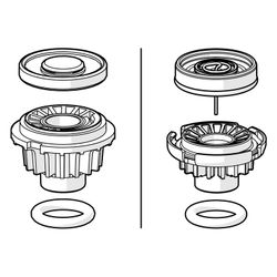 Hansa Membrane für Magnetventil, 1006500V... HANSA-1006500V 6414150100307 (Abb. 1)