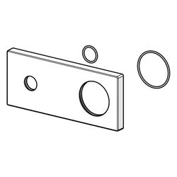 Hansa Abdeckplatte Oras Group 175x75mm, Chrom, 1008244V... HANSA-1008244V 6414150100512 (Abb. 1)